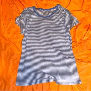 Blue striped top